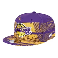 Men's New Era Purple Los Angeles Lakers Tip-Off 9FIFTY Snapback Hat