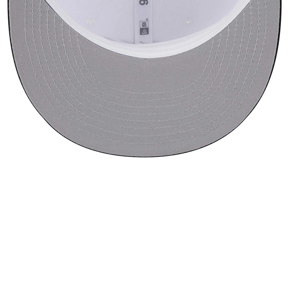 Casquette Snapback 9FIFTY en maille Los Angeles Lakers New Era pour hommes, blanc/noir