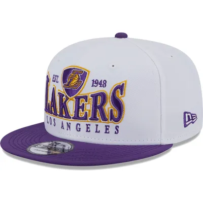 Los Angeles Lakers New Era A-Frame 9FIFTY Snapback Trucker Hat - Purple