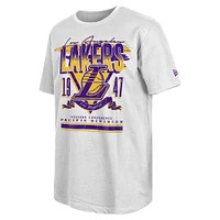 T-shirt oversize blanc Los Angeles Lakers Sport Classics pour homme New Era