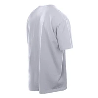 Men's New Era White Los Angeles Lakers Throwback Prep Oversized T-Shirt