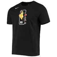 T-shirt de performance des Los Angeles Lakers Nike Anthony Davis noir pour homme