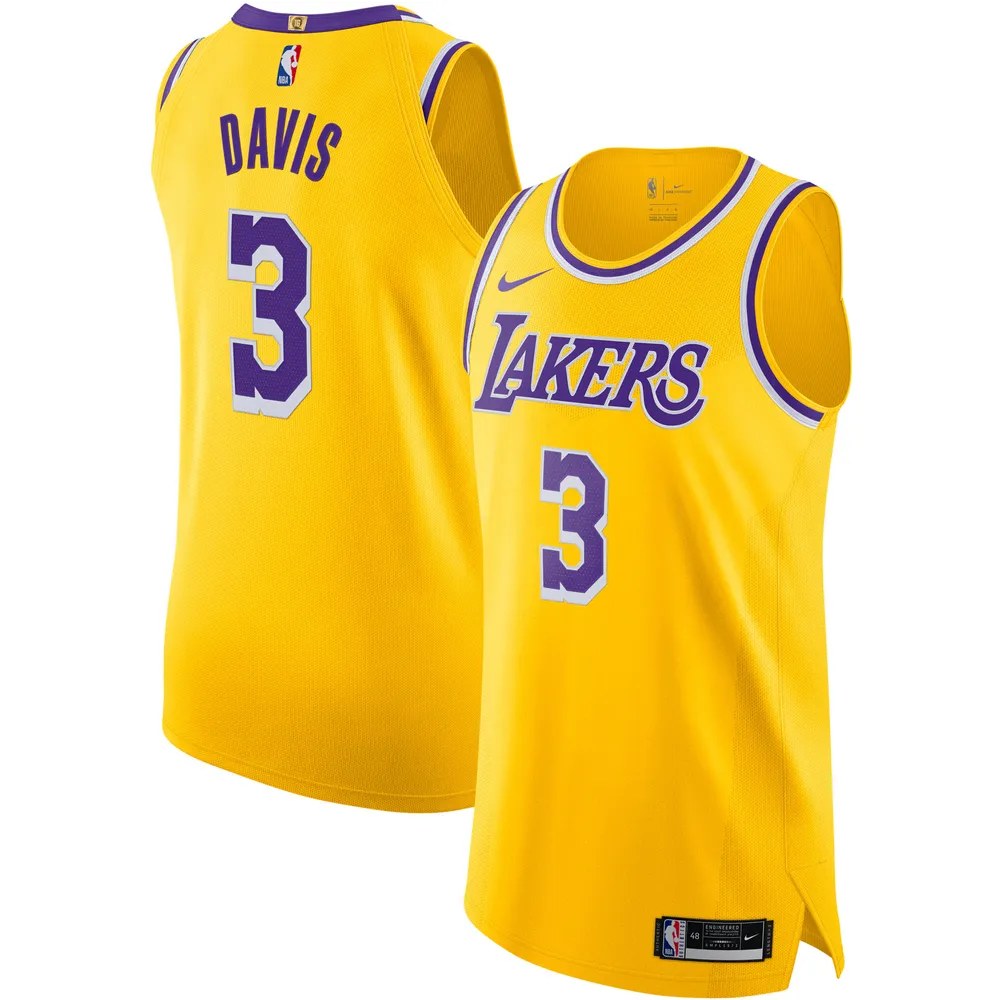 Youth Nike Anthony Davis Gold Los Angeles Lakers Swingman Jersey