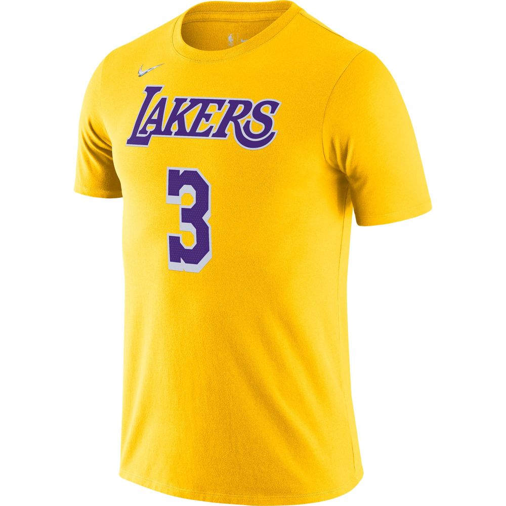 Youth Nike Anthony Davis Gold Los Angeles Lakers Name & Number T-Shirt Size: Extra Large