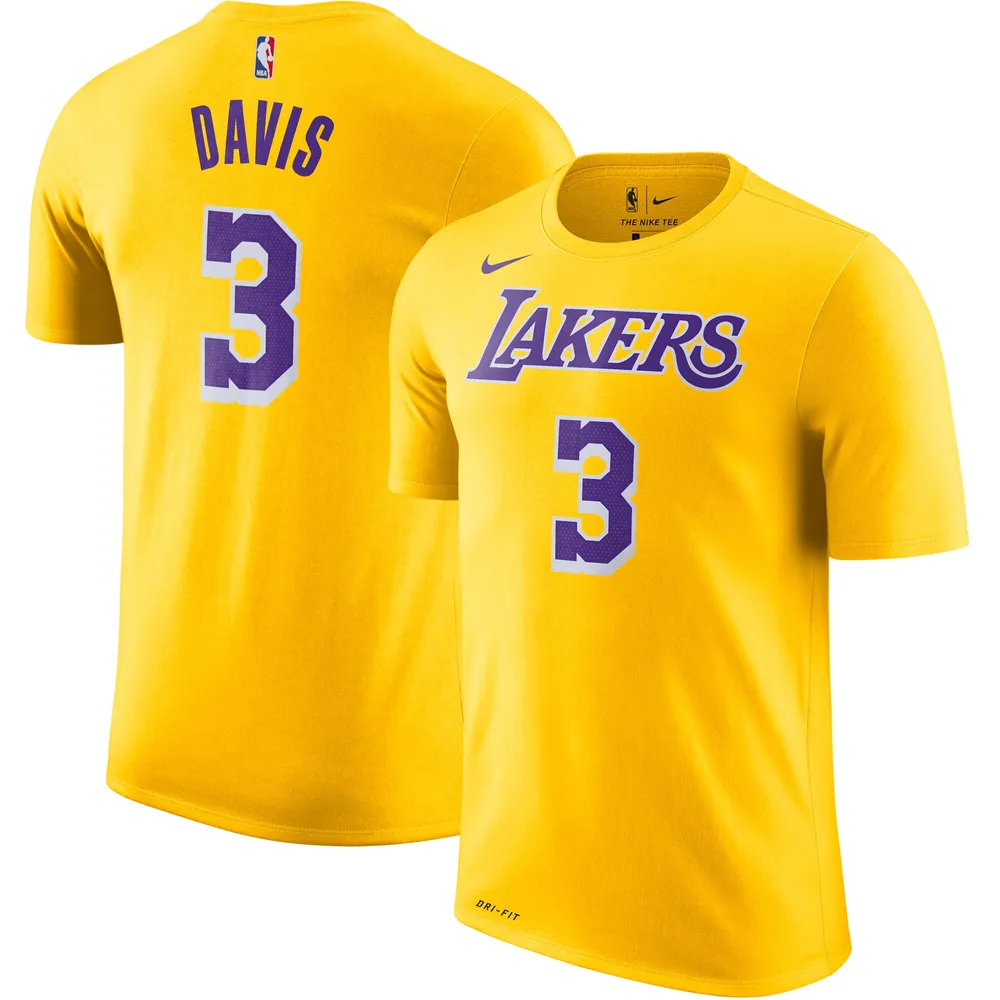 Turbina instalaciones Rayo Lids Anthony Davis Los Angeles Lakers Nike 2019/2020 Name & Number  Performance T-Shirt - Yellow | Green Tree Mall
