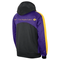 Men's Nike Black/Purple Los Angeles Lakers Authentic Starting Five Force Performance Pullover Hoodie