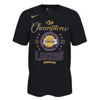 Men's Los Angeles Lakers Nike Black 2020 NBA Finals Champions Locker Room T- Shirt