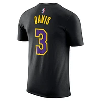 T-shirt avec nom et numéro Nike pour homme, noir, Los Angeles Lakers 2023/24 City Edition