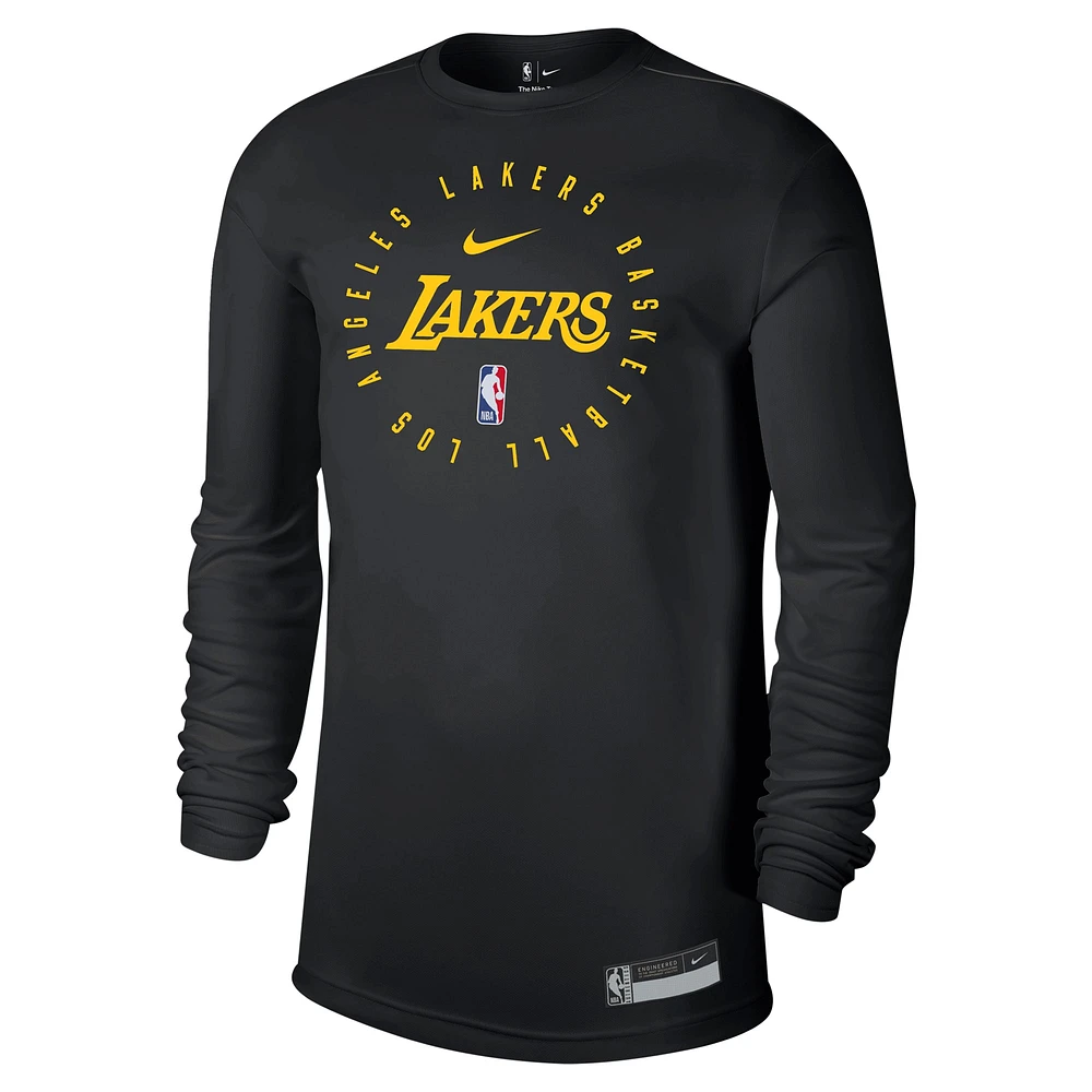 Men's Nike Los Angeles Lakers 2024/25 Legend On-Court Practice Long Sleeve T-Shirt