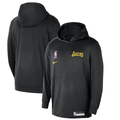 Sweat à capuche léger Nike Los Angeles Lakers 2024/25 On-Court Authentic Practice Yoga Restore pour homme, noir