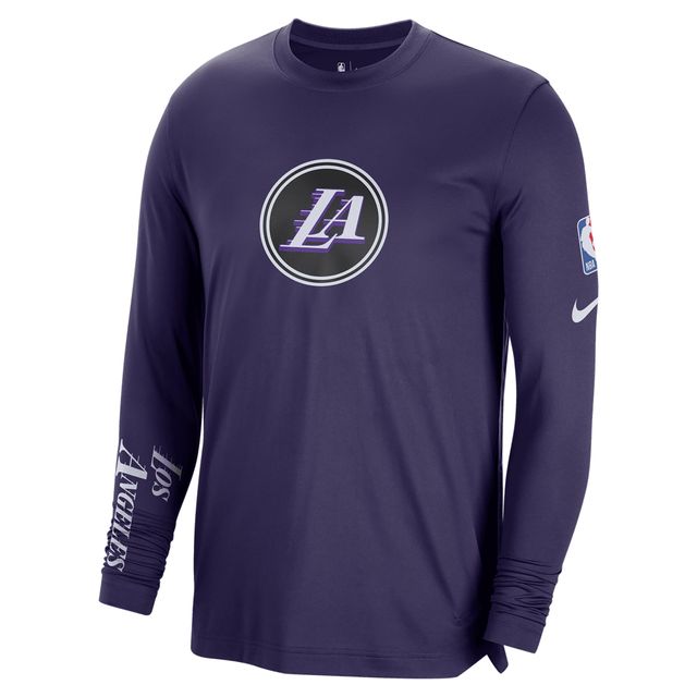 Maillot de tir à manches longues Nike Los Angeles Lakers 2022/23 City Edition avant-match échauffement pour homme