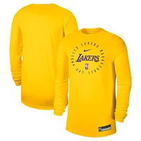 Men's Nike Gold Los Angeles Lakers 2024/25 Legend On-Court Practice Long Sleeve T-Shirt