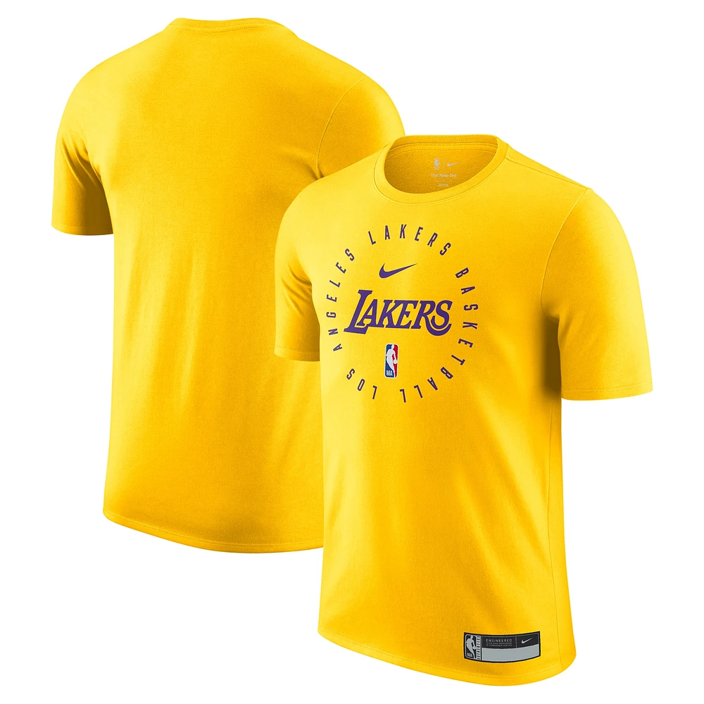 Men's Nike Gold Los Angeles Lakers 2024/25 Legend On-Court Practice Performance T-Shirt