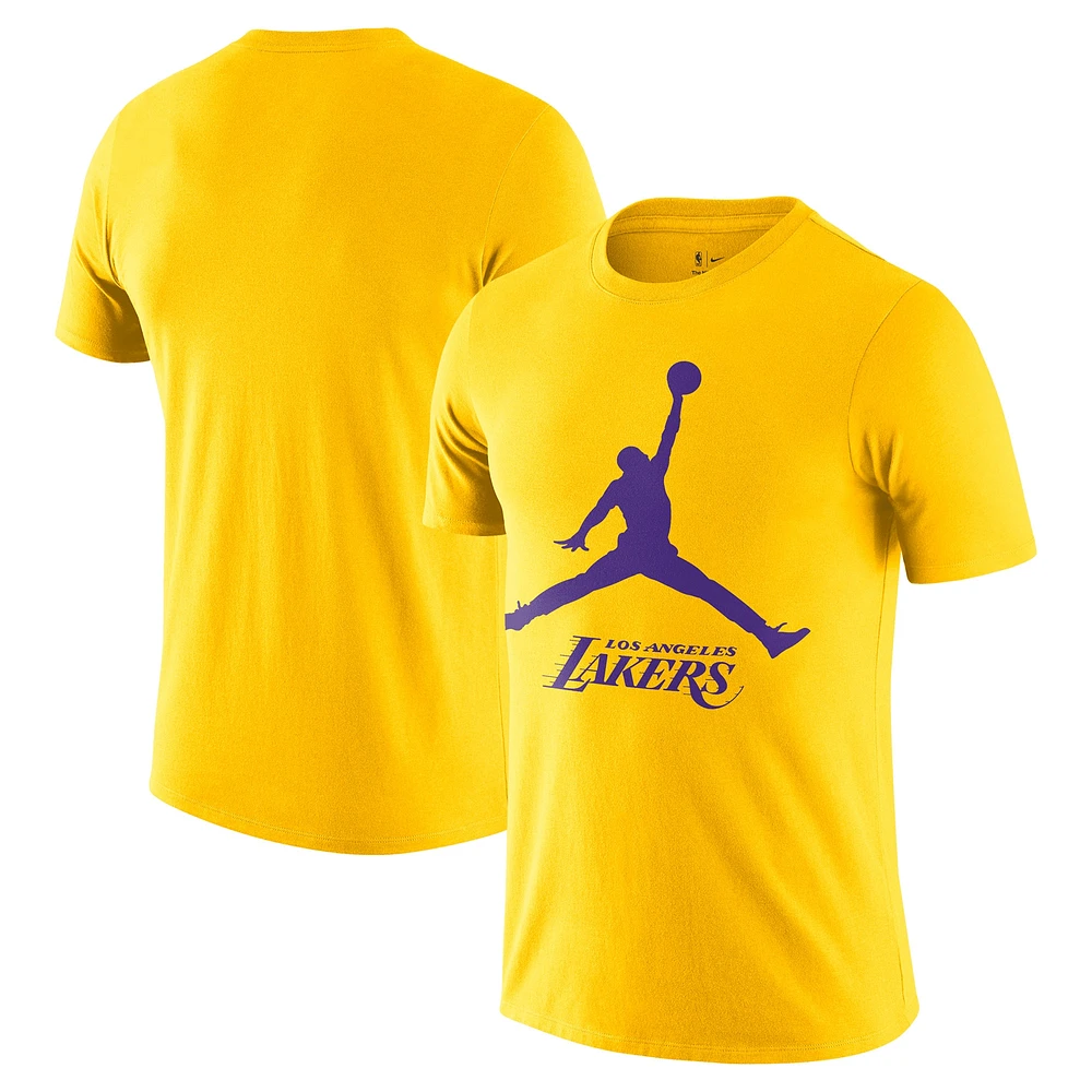 Men's Nike Gold Los Angeles Lakers Essential Jumpman T-Shirt