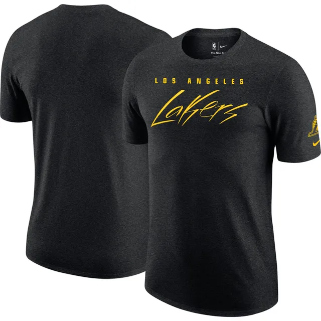 Los Angeles Lakers Nike Small Logo T-Shirt - Grey Heather - Mens