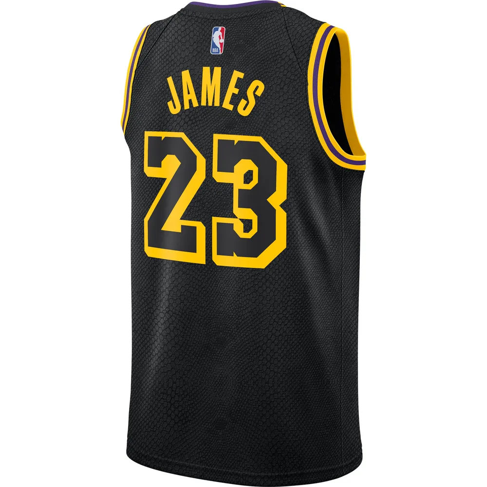 Youth Nike LeBron James White Los Angeles Lakers Swingman Jersey - City Edition Size: Large