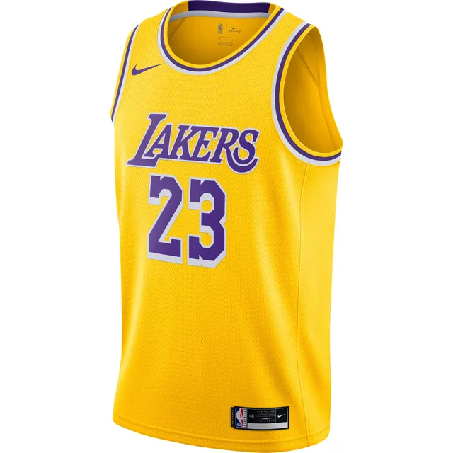 Men's Mitchell & Ness James Worthy Gold Los Angeles Lakers 1984-85 Hardwood Classics Swingman Jersey