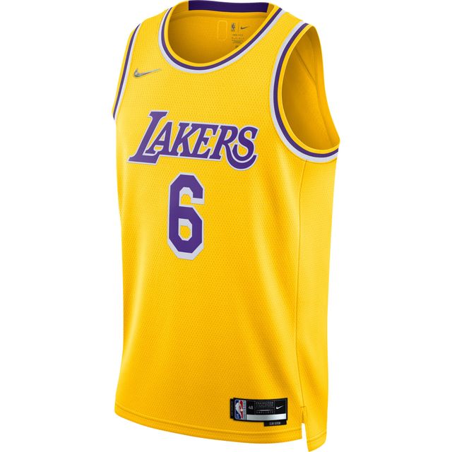 LeBron James Los Angeles Lakers Jordan Brand 2021/22 #6 Swingman