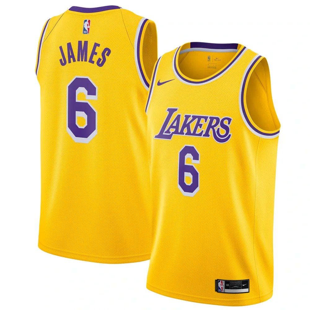 LeBron James Los Angeles Lakers Nike Youth 2020/21 Swingman Jersey White -  City Edition