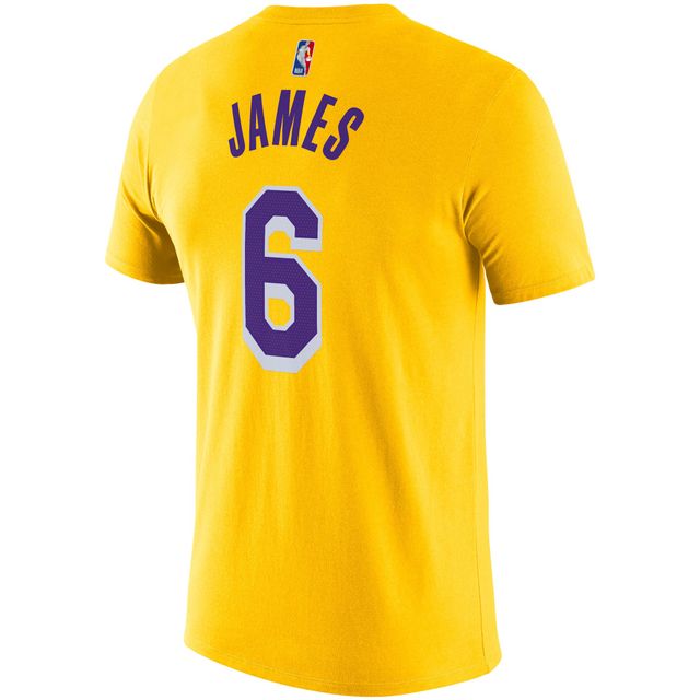 Nike Los Angeles Lakers Mens Lebron James Name & Number Tee