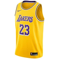 Maillot de joueur Nike LeBron James Gold Los Angeles Lakers Swingman pour homme - Édition Icon