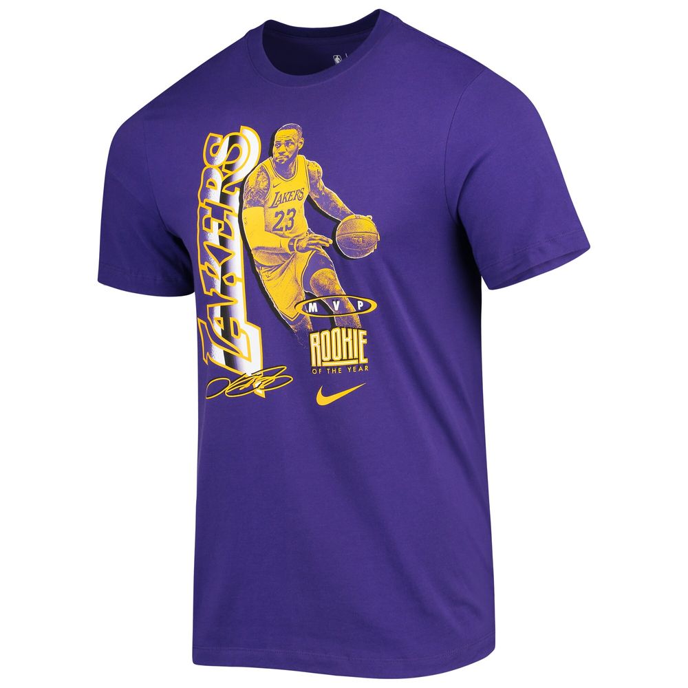 Nike Men's LeBron James Black Los Angeles Lakers Name and Number