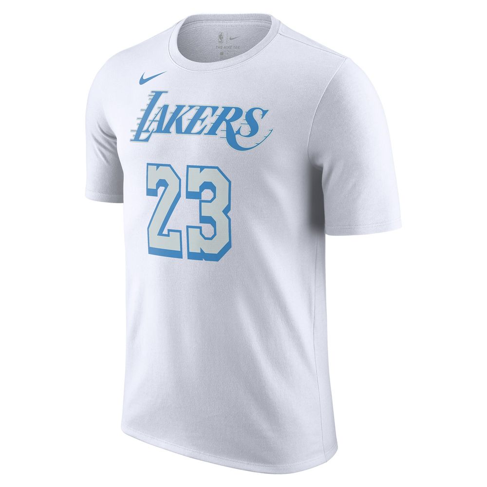 Los Angeles Lakers Nike Essential Logo T-Shirt - White - Mens