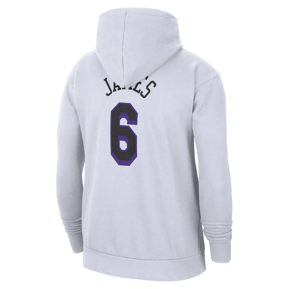 Los Angeles Lakers Nike City Edtion Name & Number T-Shirt - LeBron Janes -  White - Mens