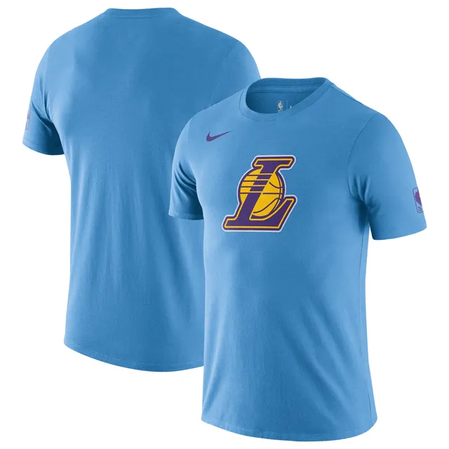 Nike Men's Purple Los Angeles Lakers 75th Anniversary Pregame Shooting Performance Raglan Long Sleeve T-Shirt - Purple
