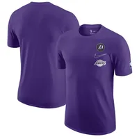 New Era Men's Purple Los Angeles Lakers 2022/23 City Edition Elite Pack T- shirt