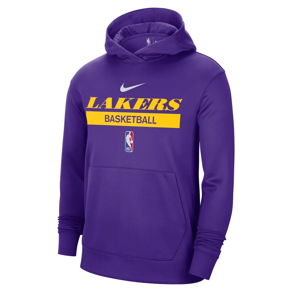 Los Angeles Lakers Nike Spotlight Practice Pullover Hoodie Men's