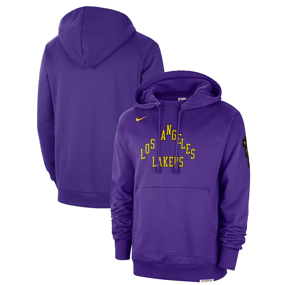 Sweat à capuche Nike violet Los Angeles Lakers 2023/24 City Edition Courtside Standard Issue pour homme