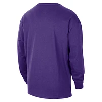 Men's Nike Purple Los Angeles Lakers 2024/25 City Edition Courtside Max90 Heavyweight Long Sleeve T-Shirt