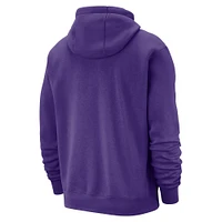 Sweat à capuche Nike violet Los Angeles Lakers 2024/25 City Edition Essential Club pour homme