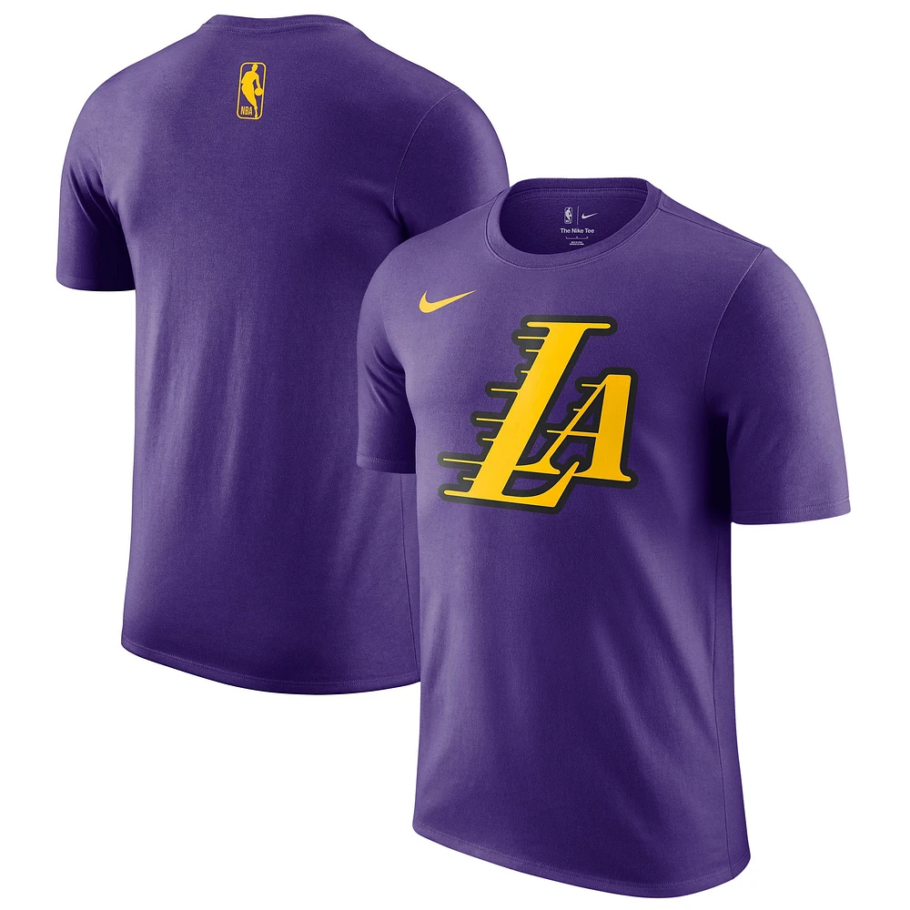 T-shirt Nike violet avec logo essentiel Los Angeles Lakers 2024/25 City Edition pour homme