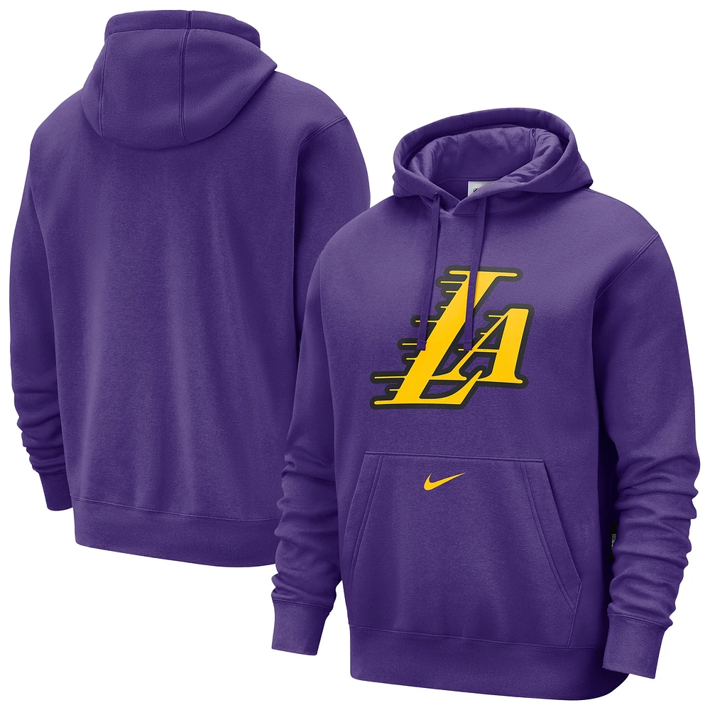 Sweat à capuche Nike violet Los Angeles Lakers 2024/25 City Edition pour homme