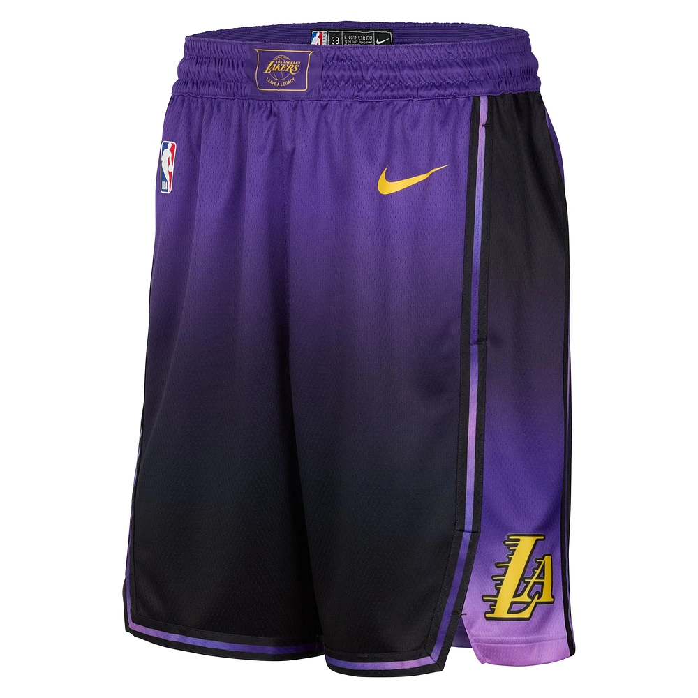 Men's Nike Purple Los Angeles Lakers 2024/25 City Edition Swingman Shorts