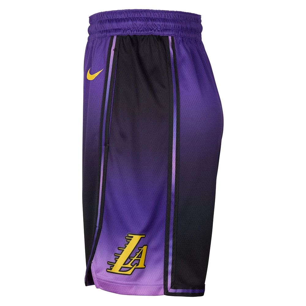 Short Nike violet Los Angeles Lakers City Edition 2024/25 pour homme