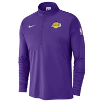 Haut Nike violet Los Angeles Lakers 2024/25 Courtside Performance à demi-zip pour homme