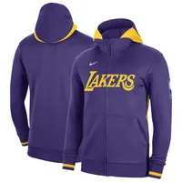 Women's Antigua Purple Los Angeles Lakers Victory Full-Zip Hoodie Size: Medium