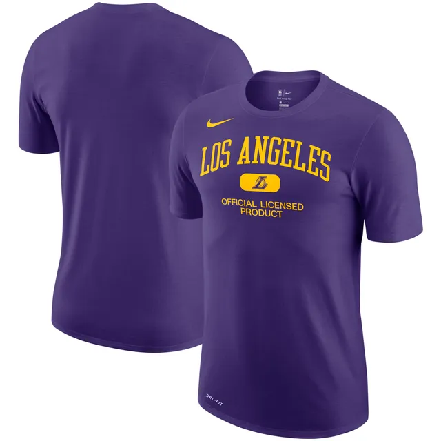 Men's Los Angeles Lakers Nike Purple On-Court Practice Legend Performance T- Shirt