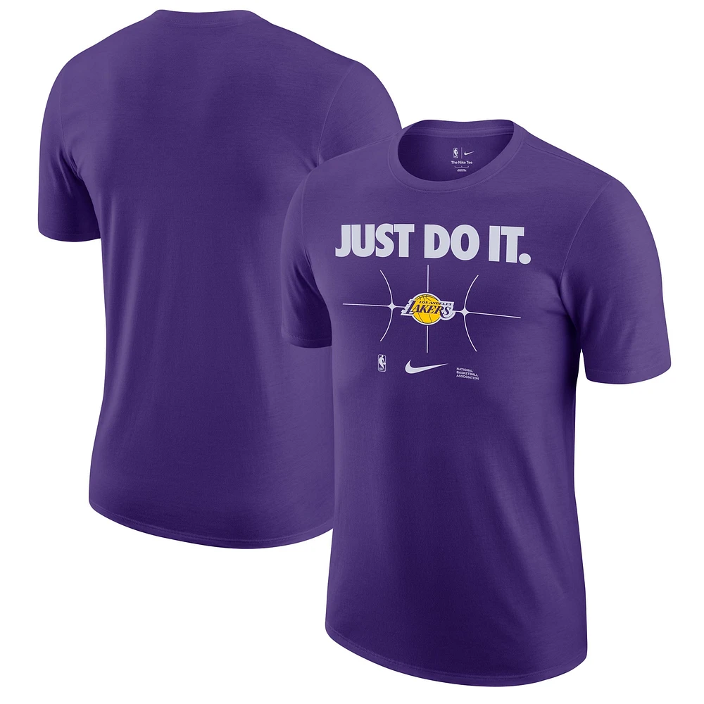 T-shirt Nike violet Los Angeles Lakers Just Do It pour homme