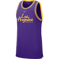 Men's Nike Purple Los Angeles Lakers NBA 75th Anniversary Courtside DNA Performance Tank Top