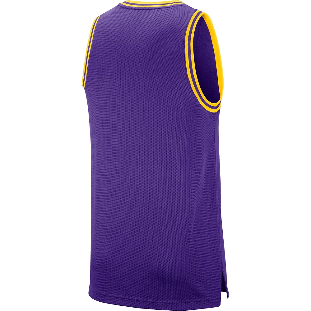 Men's Nike Purple Los Angeles Lakers NBA 75th Anniversary Courtside DNA Performance Tank Top