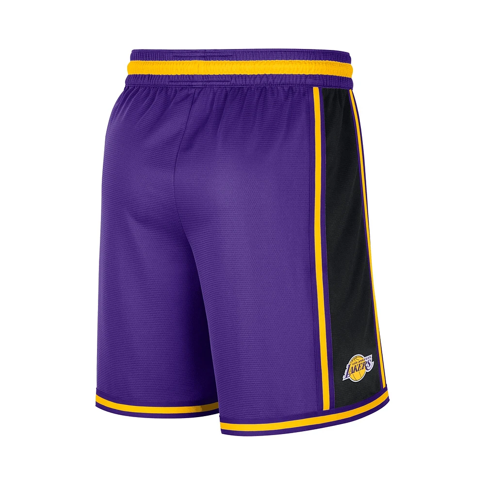 Short de performance d'avant-match des Lakers Los Angeles Nike pour homme - Violet