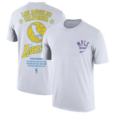 Los Angeles Lakers Nike City Edition Wordmark Performance T-Shirt - Black