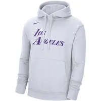 Sweat à capuche Nike Los Angeles Lakers 2022/23 City Edition Essential blanc pour homme