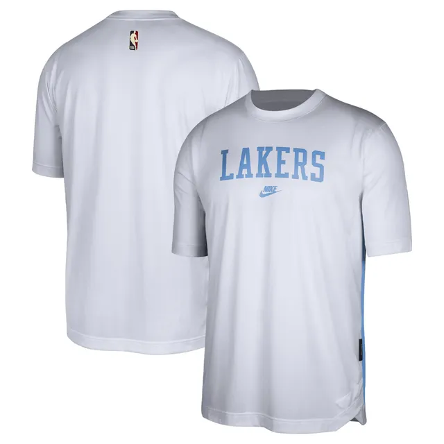 Los Angeles Lakers Nike Long Sleeve Pregame Shooter T-Shirt - Field Purple  - Mens