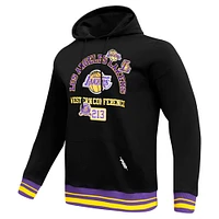 Sweat à capuche noir Pro Standard pour homme avec code régional des Los Angeles Lakers