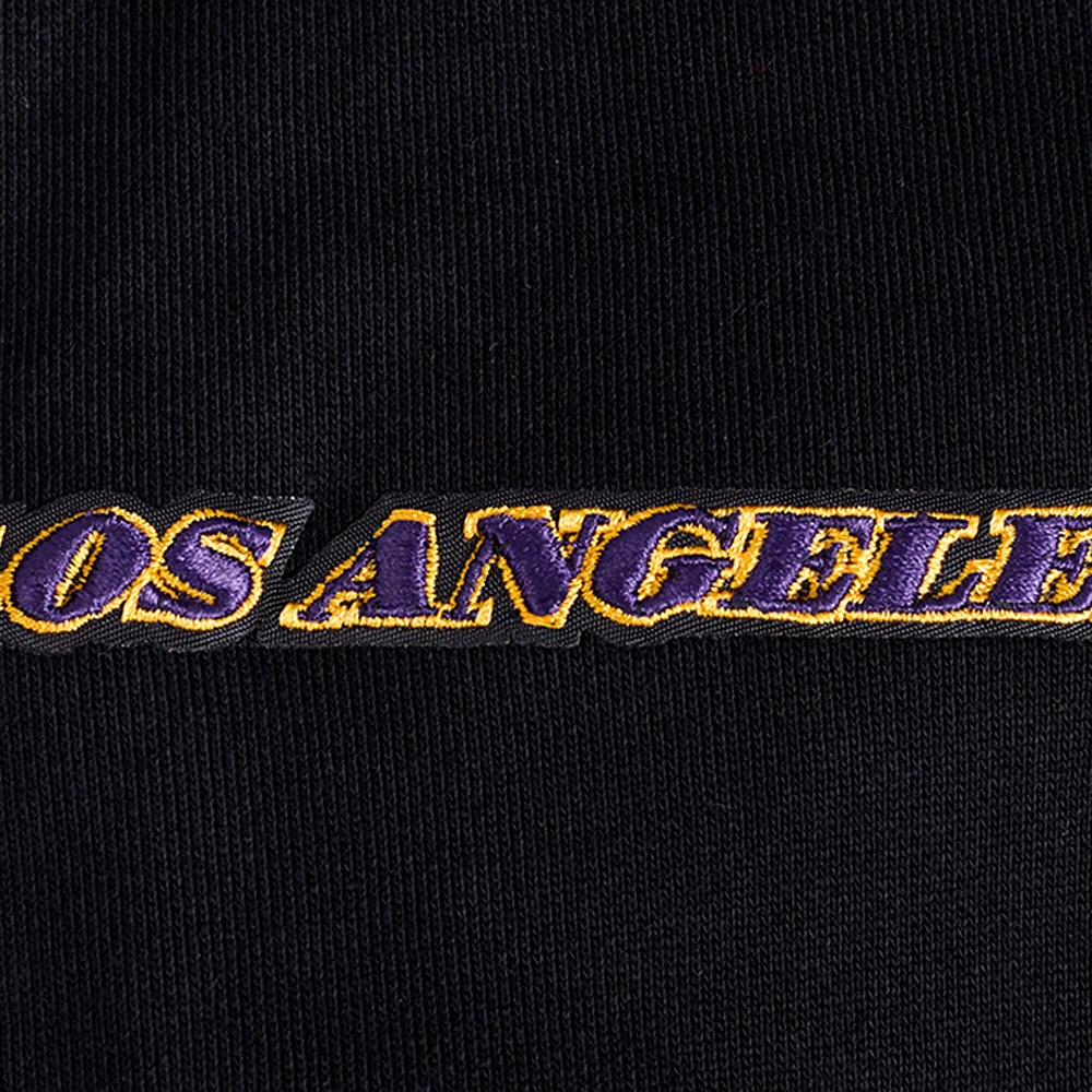 Sweat à capuche noir Pro Standard pour homme avec code régional des Los Angeles Lakers